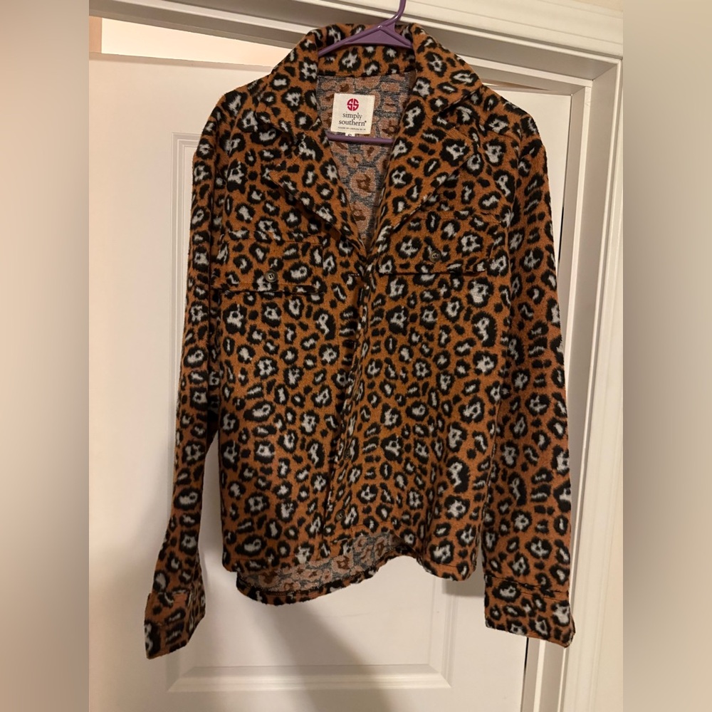 Simply Southern Leopard Print Jacket